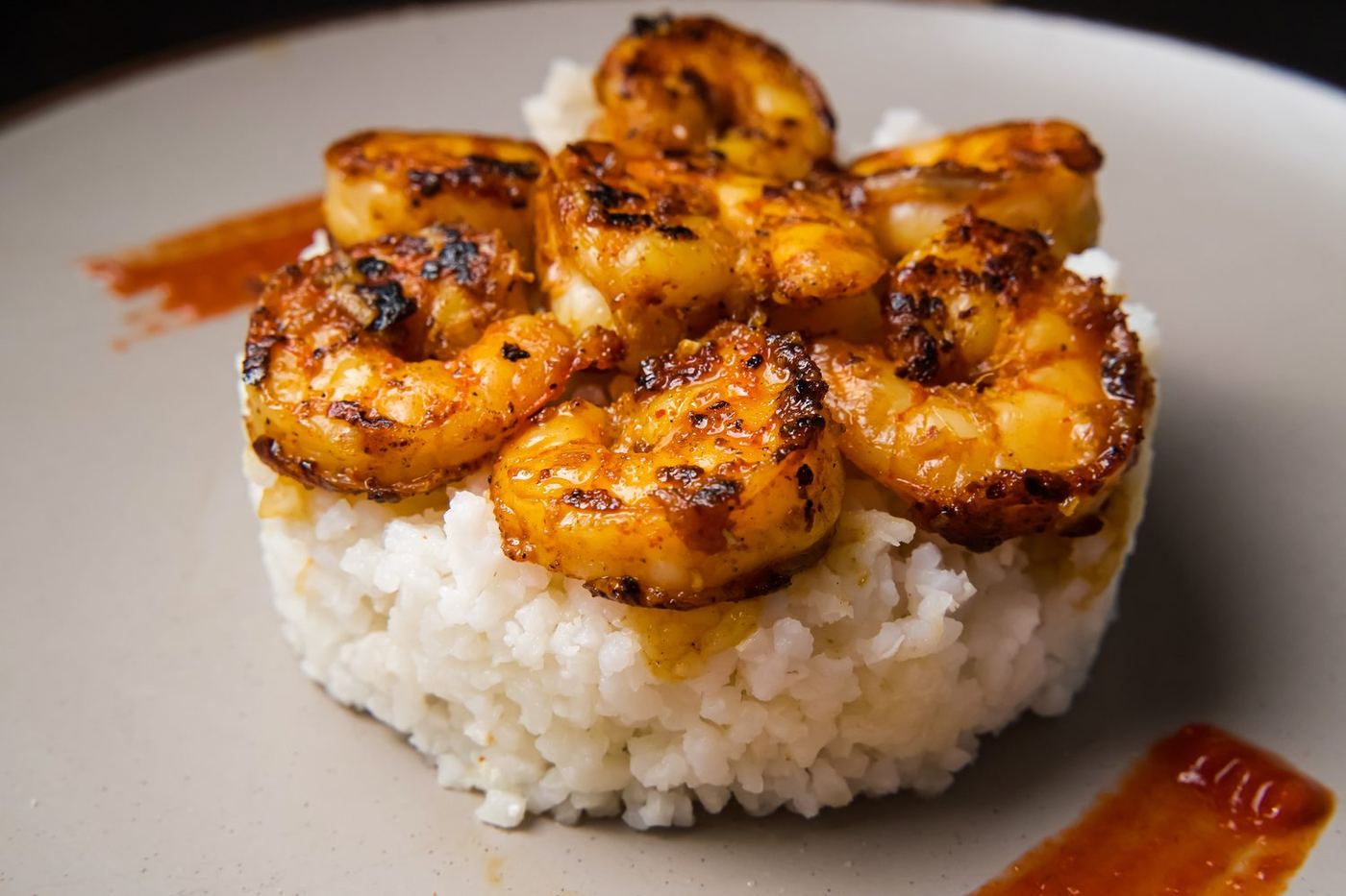Honey garlic shrimp bowl