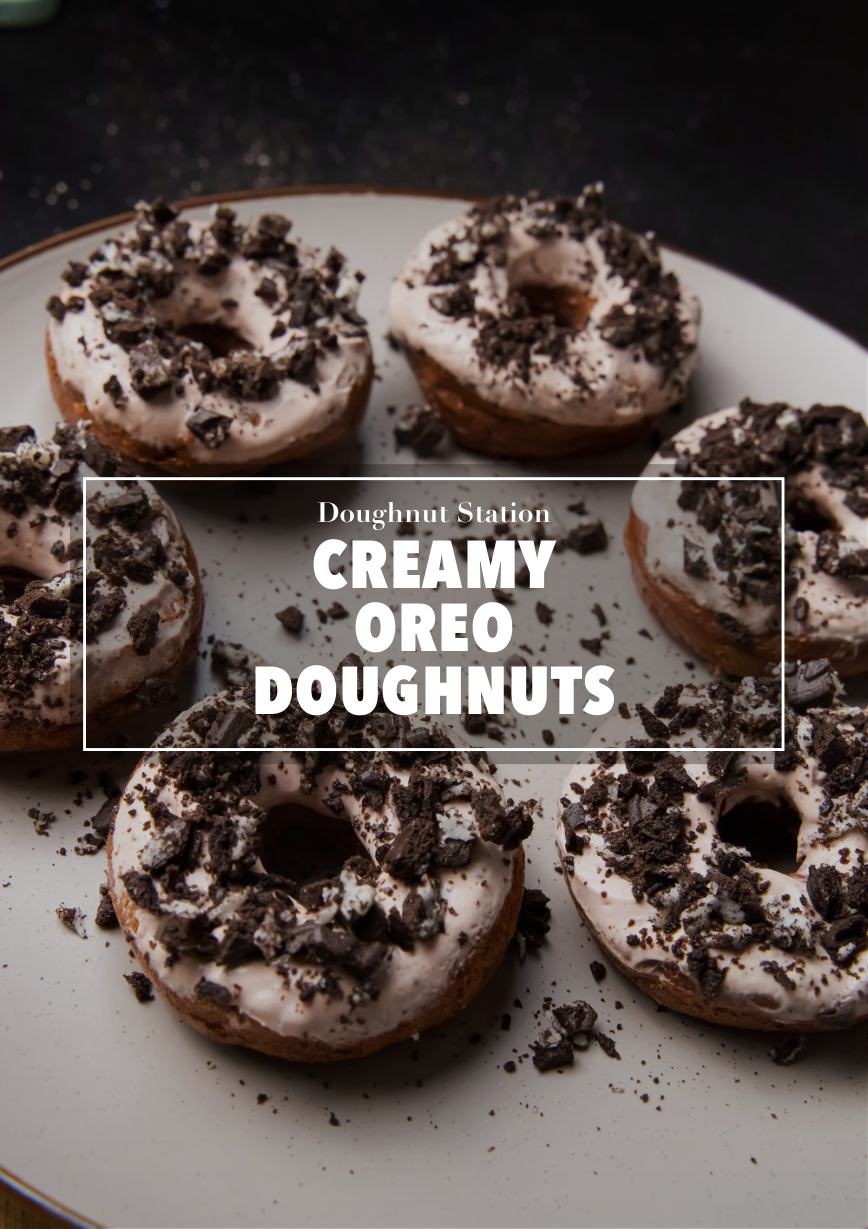 Creamy Oreo Doughnuts
